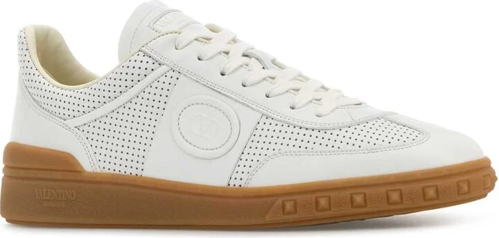White Nappa Leather Upvillage Sneakers - Image 2