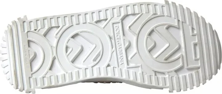White NS1 Canvas Leather Embellished Sneakers Women's Shoes (Pre-Owned) - Image 3