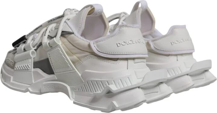 White Nylon Low Top Space Men Sneakers Men's Shoes (Pre-Owned) - Image 4