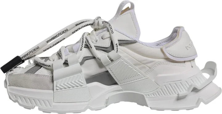 White Nylon Low Top Space Men Sneakers Men's Shoes (Pre-Owned) - Image 5