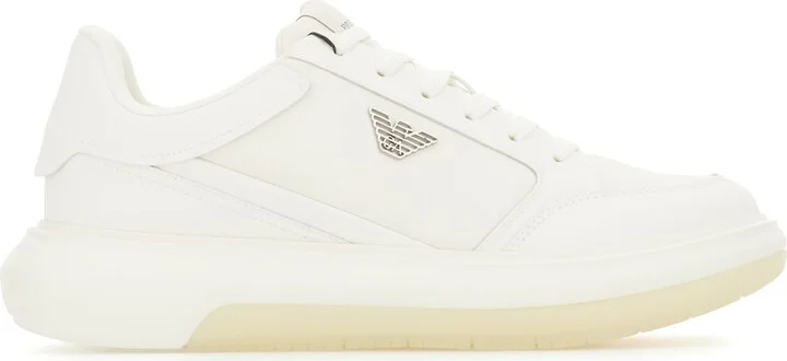 White Nylon Sneakers