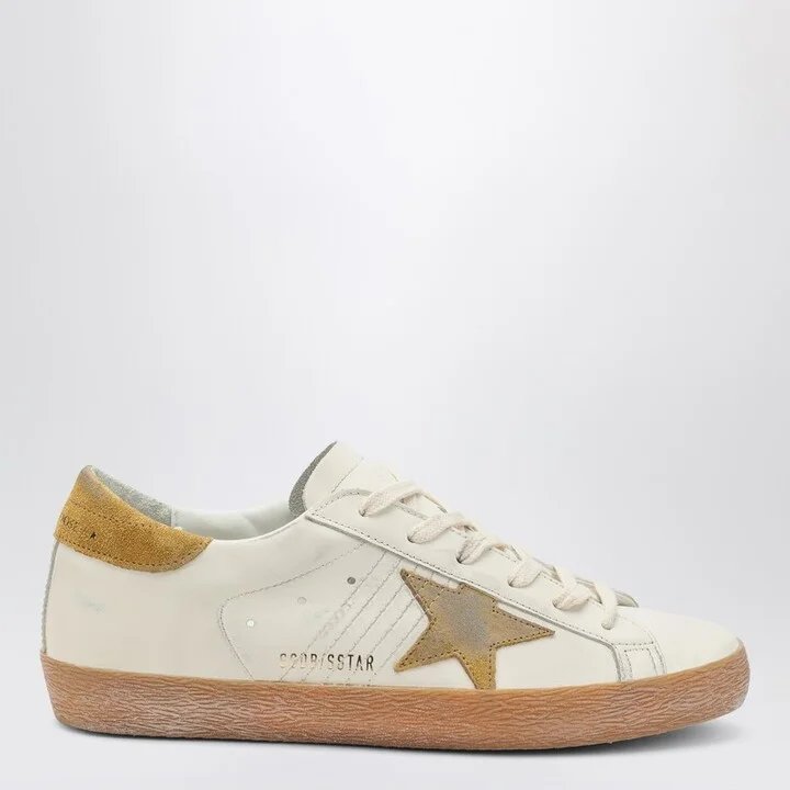 White/Ochre Super-Star sneaker