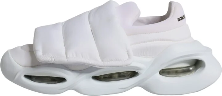 White Padded Fabric Low Top Sneakers Women's Shoes (Pre-Owned) - Image 6
