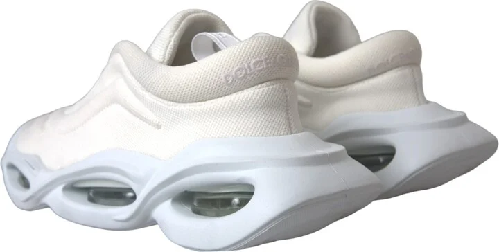 White Padded Fabric Wave Low Top Sneakers Women's Shoes (Pre-Owned) - Image 4