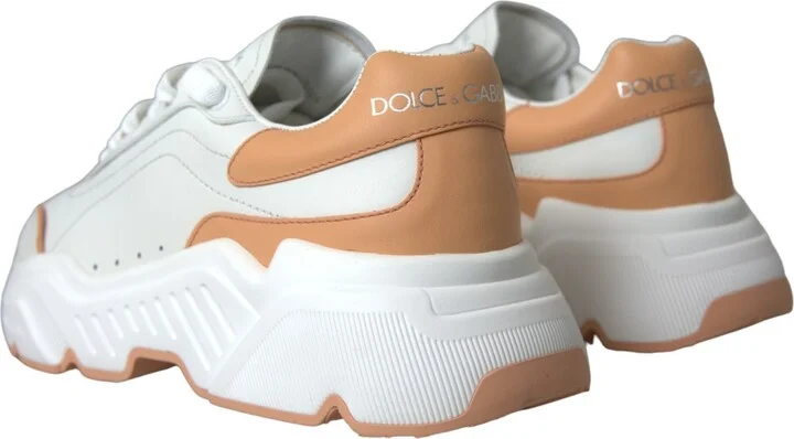 White Peach DAYMASTER Leather Sneakers Women's Shoes - Image 4