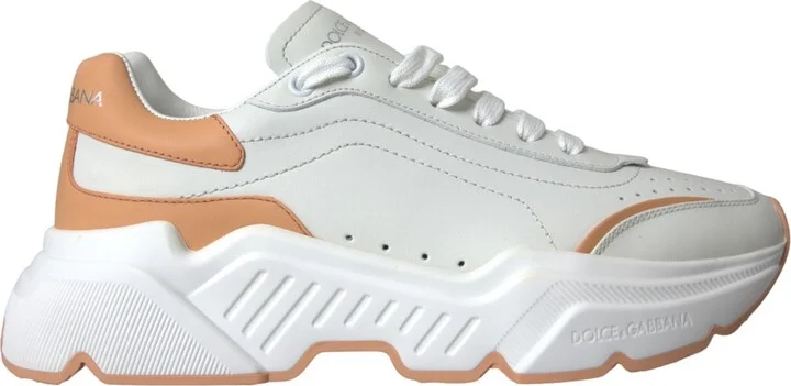White Peach DAYMASTER Leather Sneakers Women's Shoes