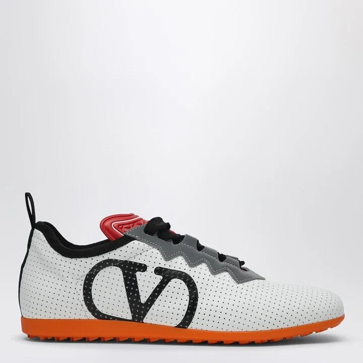 White perforated nappa leather Chromathon Sneaker