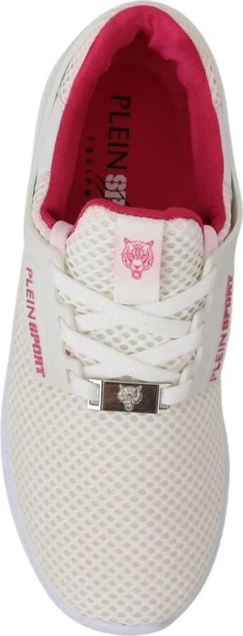 White Pink Polyester Becky Sneakers Women's Shoes - Image 3