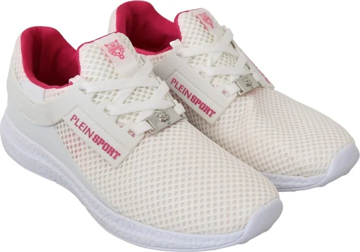 White Pink Polyester Becky Sneakers Women's Shoes - Image 5