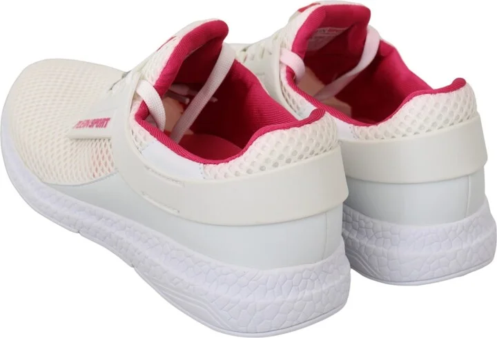 White Pink Polyester Becky Sneakers Women's Shoes - Image 6