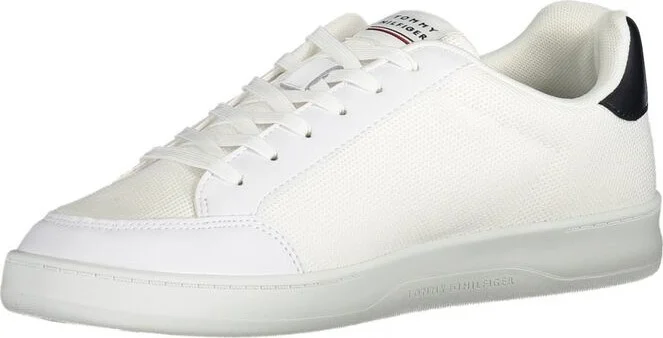 White Polyester Men's Sneaker - Image 3