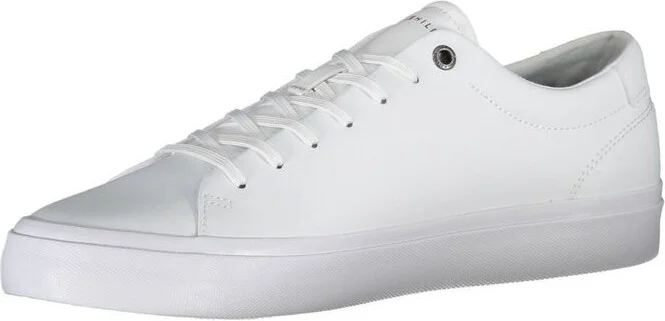 White Polyester Men's Sneaker - Image 3