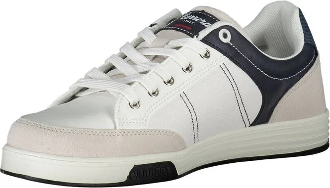 White Polyester Men's Sneaker - Image 3