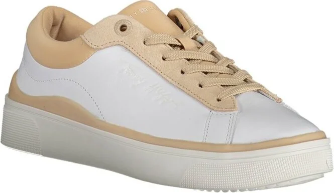 White Polyester Women's Sneaker - Image 2