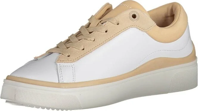 White Polyester Women's Sneaker - Image 3
