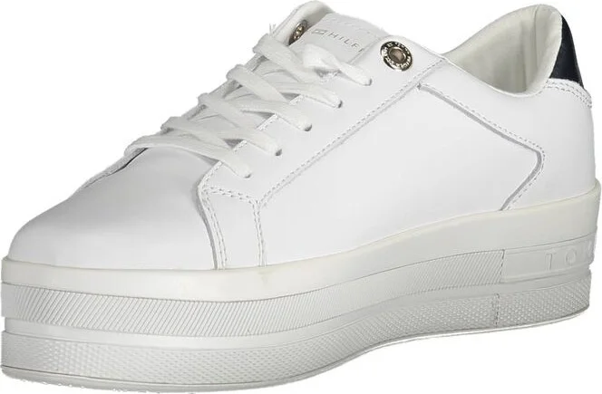 White Polyester Women's Sneaker - Image 3