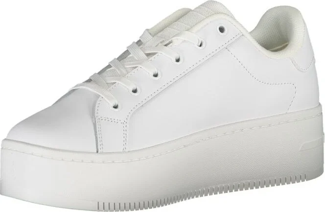 White Polyester Women's Sneaker - Image 3