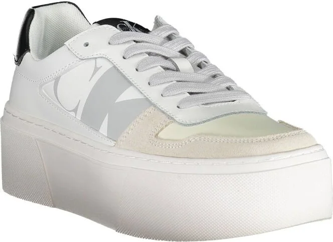 White Polyester Women's Sneaker - Image 2
