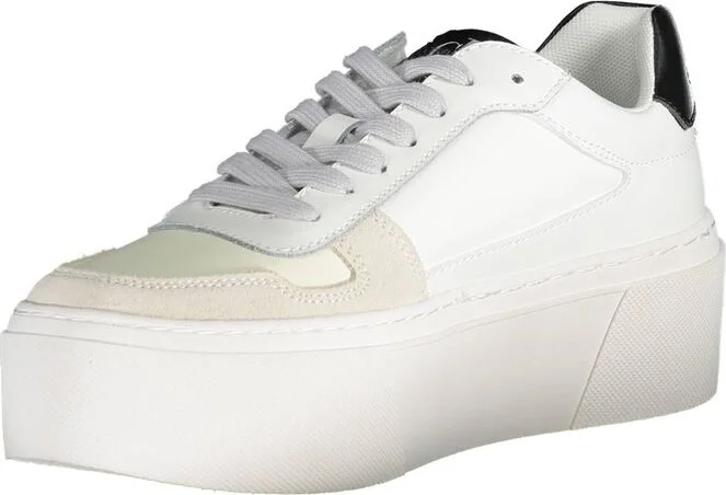 White Polyester Women's Sneaker - Image 3