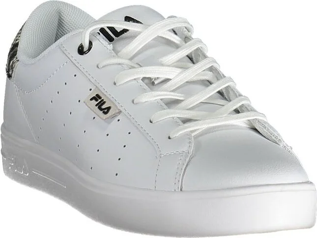 White Polyester Women's Sneaker - Image 2