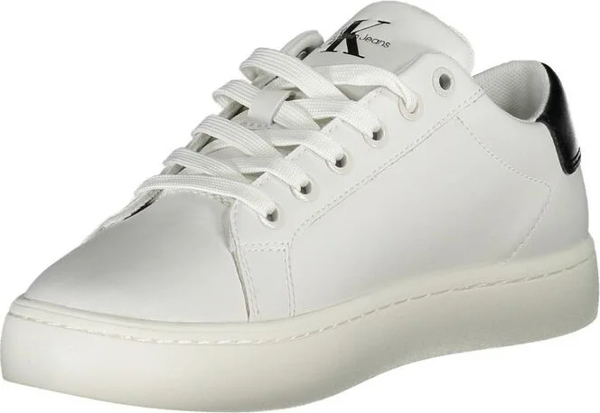White Polyester Women's Sneaker - Image 3