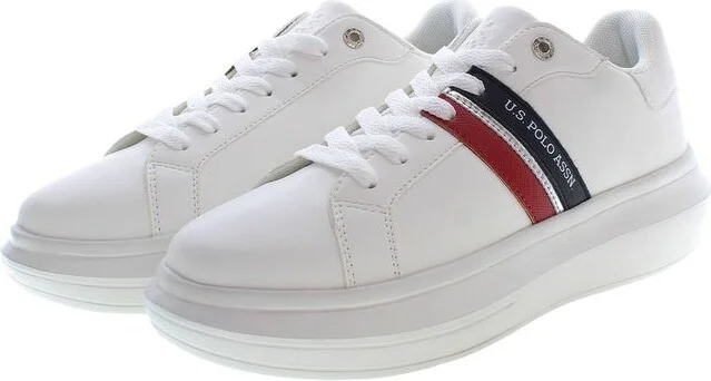 White Polyester Women's Sneaker - Image 2
