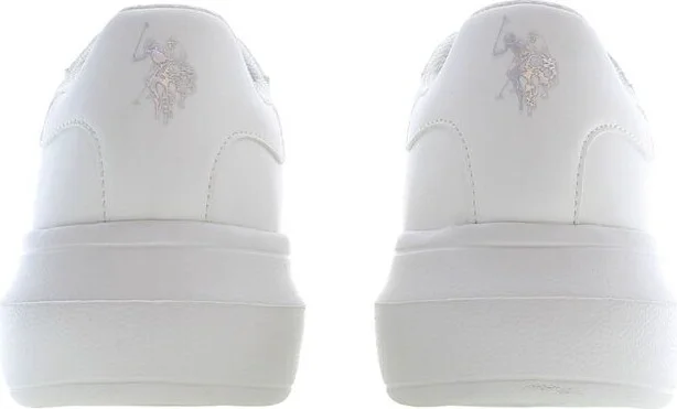 White Polyester Women's Sneaker - Image 3