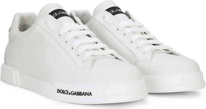 White Portofino Leather Sneakers - Image 2