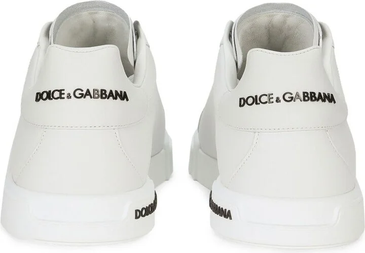 White Portofino Leather Sneakers - Image 3