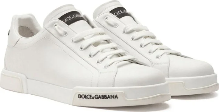 White Portofino Leather Sneakers - Image 2