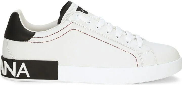 White Portofino Leather Sneakers