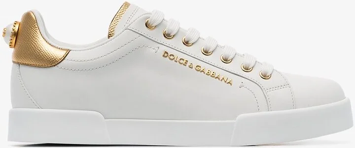 White Portofino Leather Sneakers