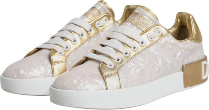 White Portofino Mother Of Pearl Sneakers Casual Women's Shoes (Pre-Owned) - Image 4