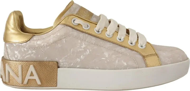 White Portofino Mother Of Pearl Sneakers Casual Women's Shoes (Pre-Owned)