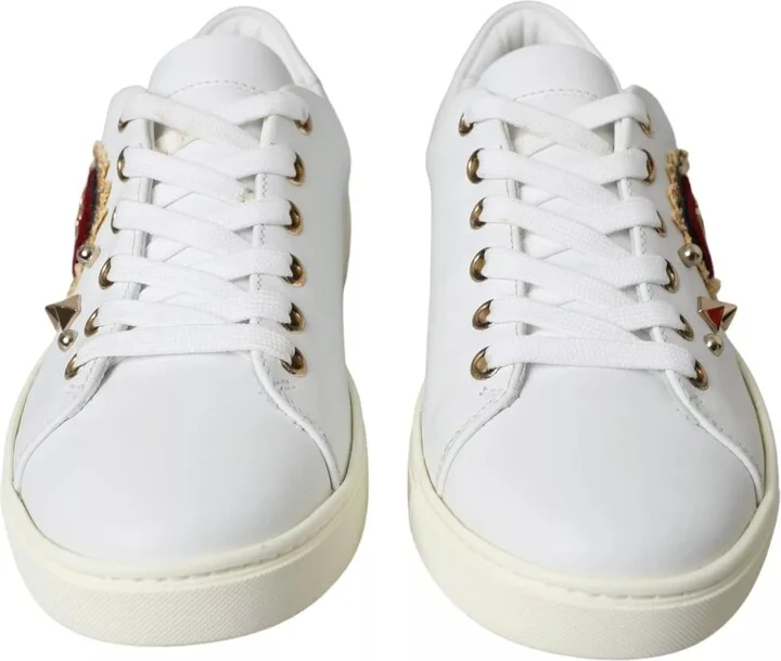 White Portofino Sacred Heart Sneakers Women Women's Shoes - Image 2