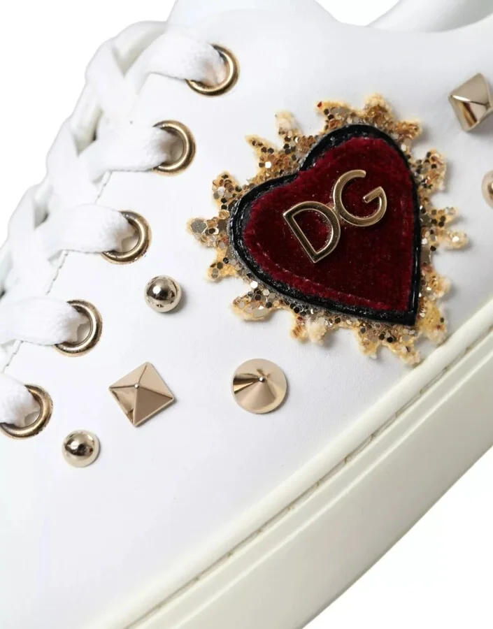 White Portofino Sacred Heart Sneakers Women Women's Shoes - Image 3