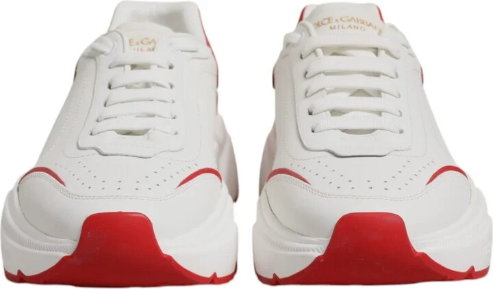 White Red Leather Daymaster Men Sneakers Men's Shoes - Image 2