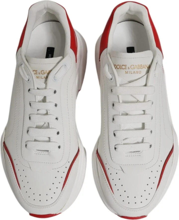 White Red Leather Daymaster Men Sneakers Men's Shoes - Image 3