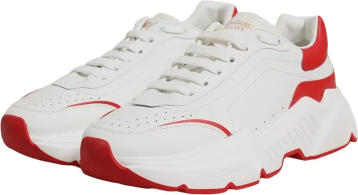 White Red Leather Daymaster Men Sneakers Men's Shoes - Image 4