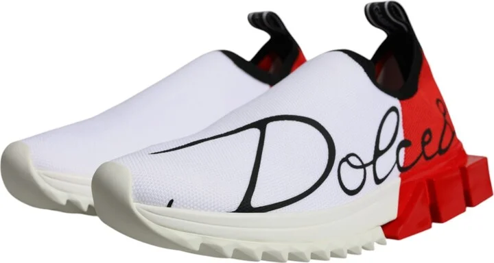 White Red Low Top Sorrento Men Sneakers Women's Shoes (Pre-Owned) - Image 3