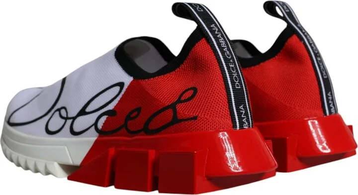 White Red Low Top Sorrento Men Sneakers Women's Shoes (Pre-Owned) - Image 4