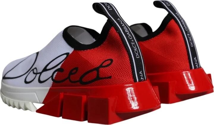 White Red Low Top Sorrento Men Sneakers Women's Shoes (Pre-Owned) - Image 4