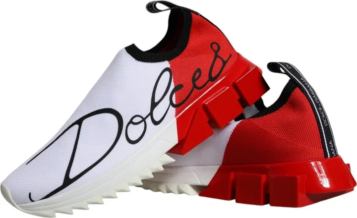 White Red Low Top Sorrento Men Sneakers Women's Shoes (Pre-Owned) - Image 6