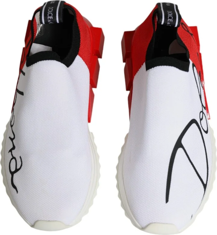 White Red Low Top Sorrento Men Sneakers Women's Shoes (Pre-Owned) - Image 3