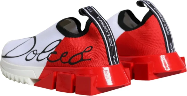 White Red Low Top Sorrento Men Sneakers Women's Shoes (Pre-Owned) - Image 5