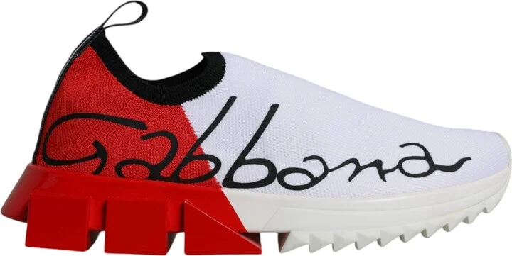 White Red Low Top Sorrento Men Sneakers Women's Shoes (Pre-Owned)