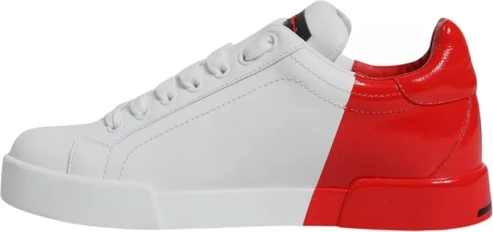 White Red Portofino Low Top Sneakers Men's Shoes (Pre-Owned) - Image 2