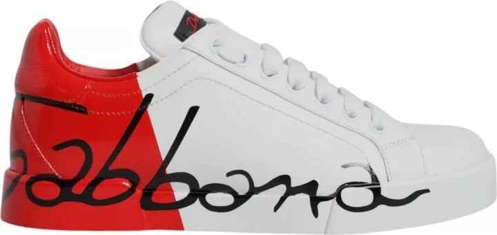 White Red Portofino Low Top Sneakers Men's Shoes (Pre-Owned)