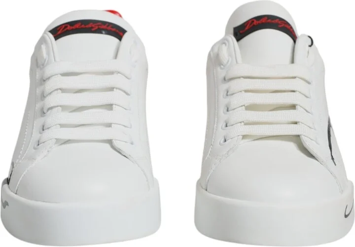 White Red Portofino Low Top Sneakers Women's Shoes (Pre-Owned) - Image 2