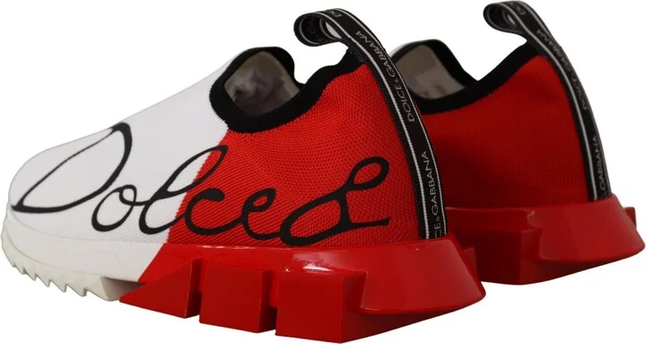 White Red Sorrento Sandals Men's Sneakers - Image 4